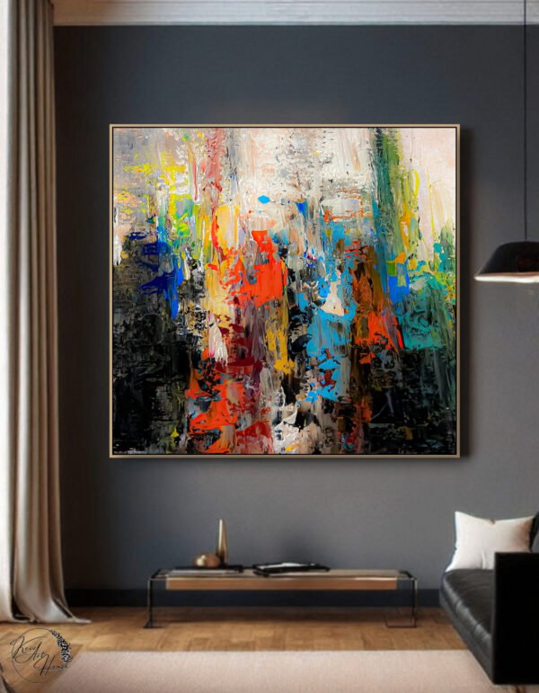 oversized abstract painting