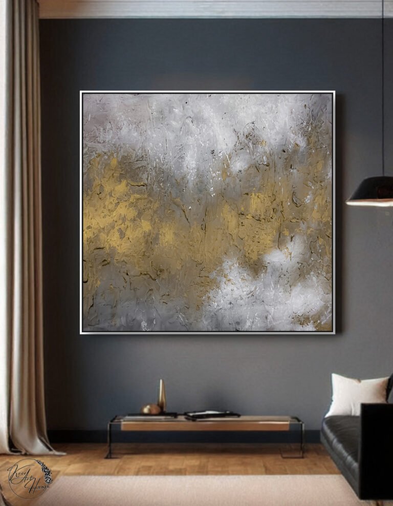 abstract painting in canvas