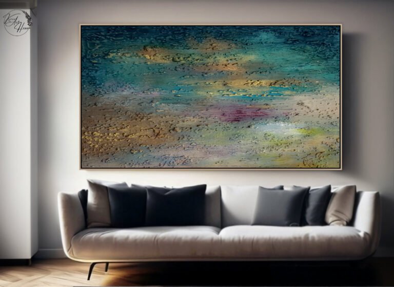 colorful abstract painting on canvas