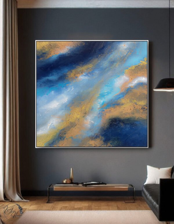 large abstract painting