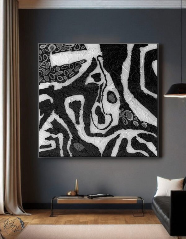 abstract handmade painting