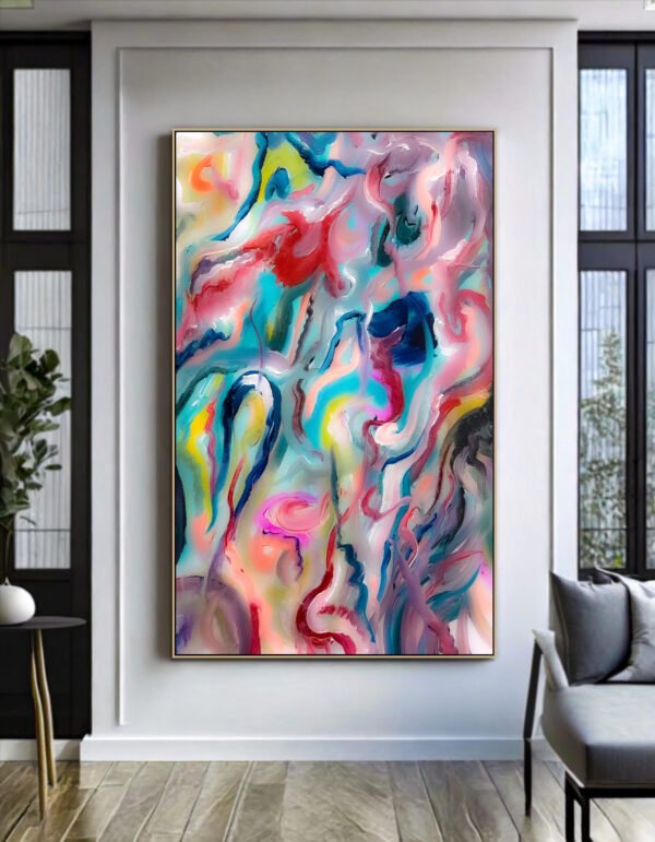 colorful painting on canvas