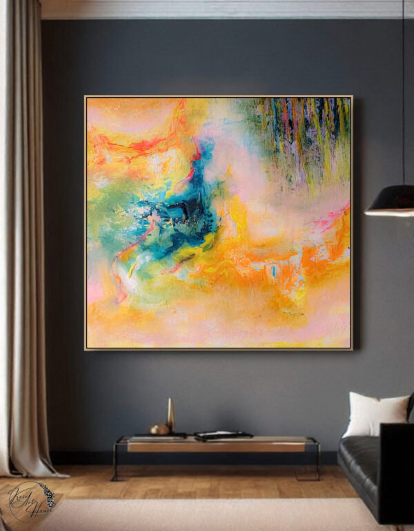 Painting abstract artwork