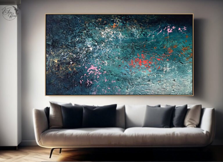 Painting abstract artwork