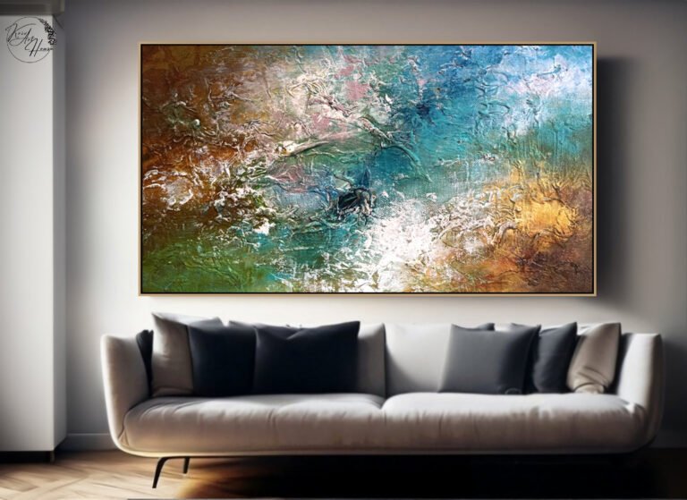 abstract painting canvas