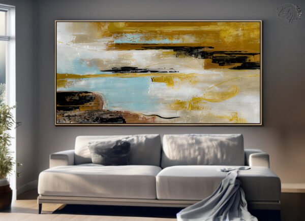 modern abstract painting on canvas