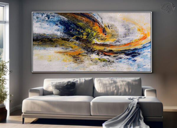 abstract handmade painting