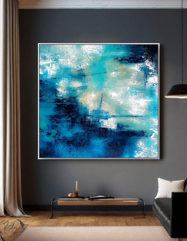 abstract oil painting on canvas