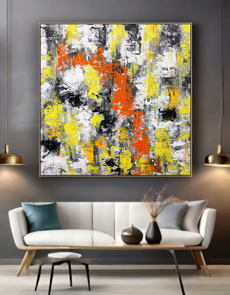 Painting acrylic abstract