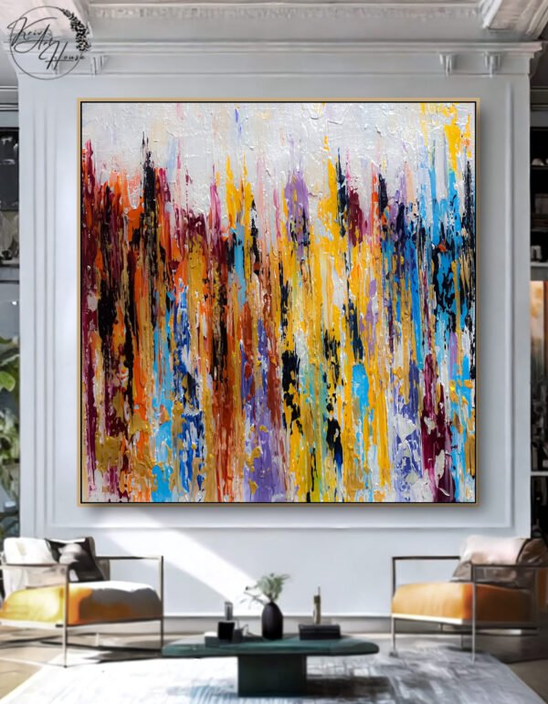 abstract painting canvas