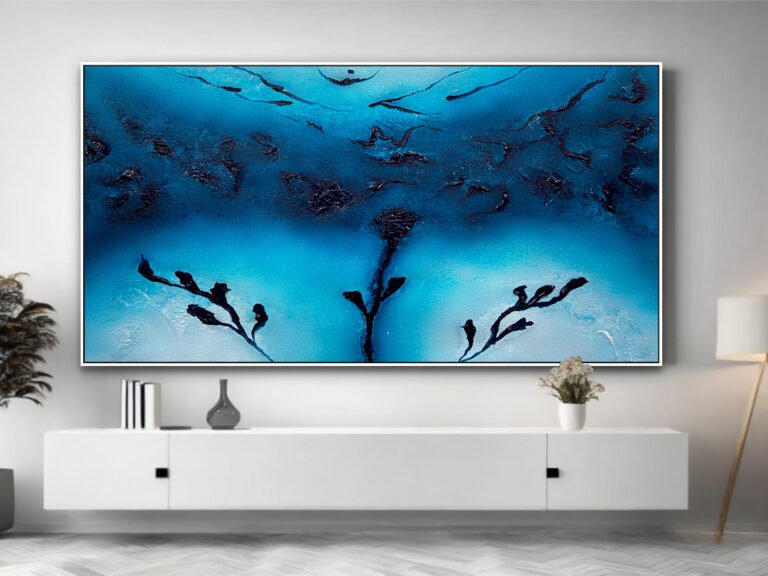 blue sea wall art