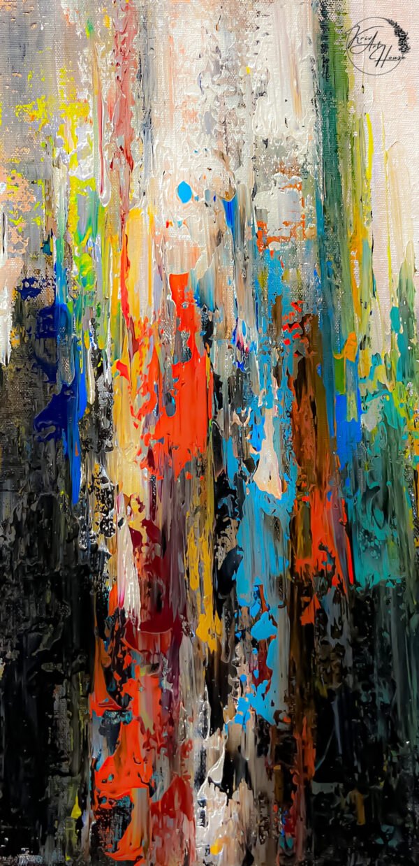 modern abstract painting on canvas