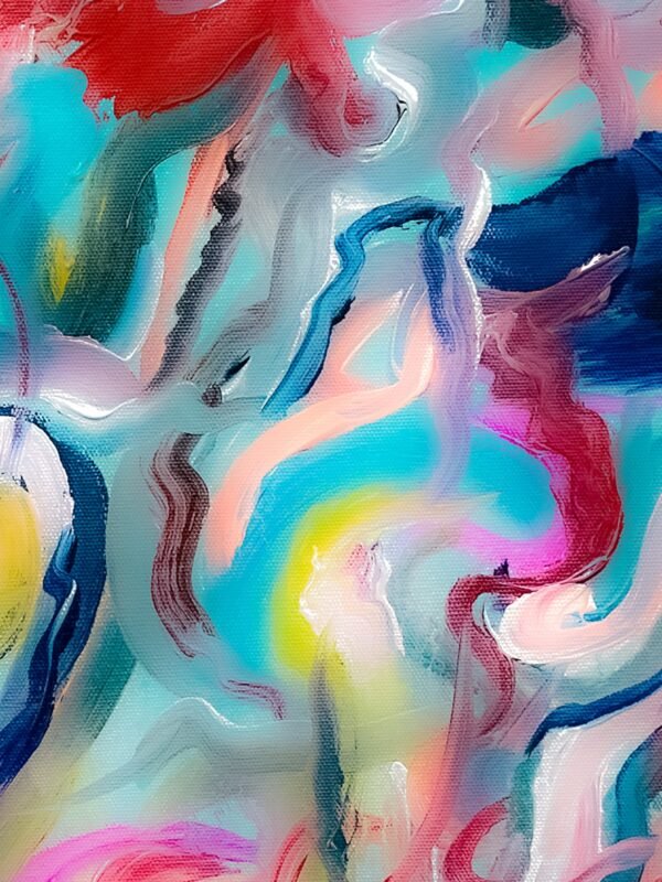 abstract colorful water flow painting