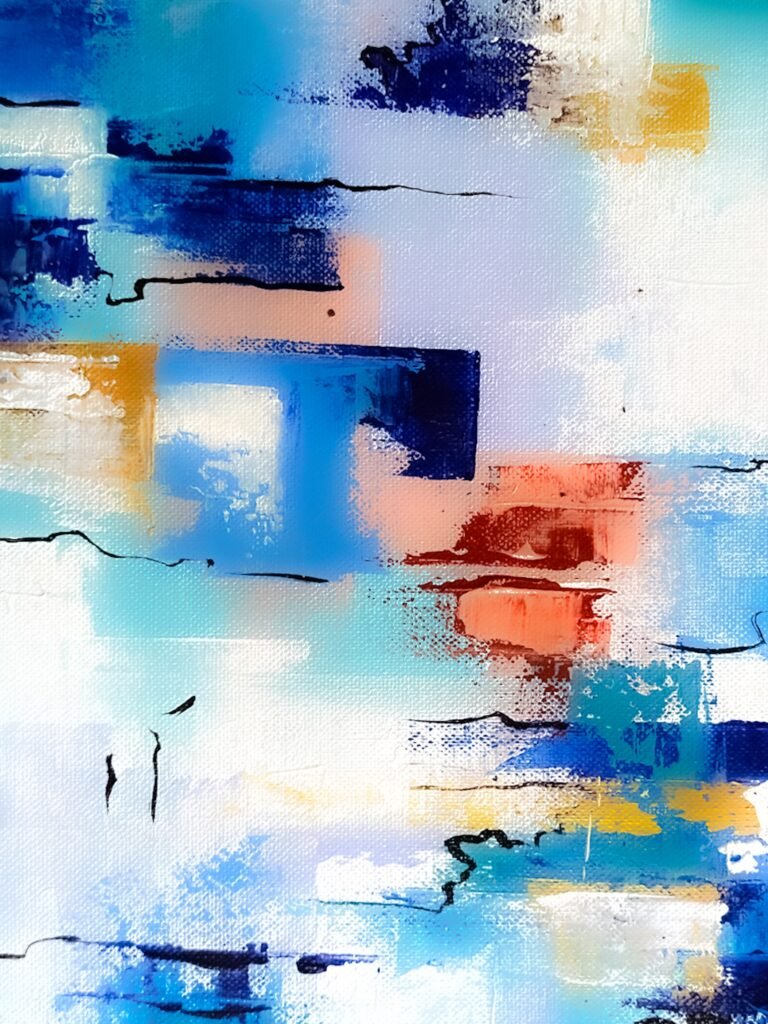 large abstract painting