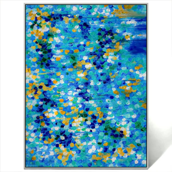 abstract multi color art canvas