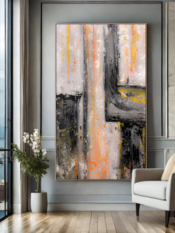 abstract painting canvas