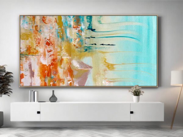 abstract painting canvas