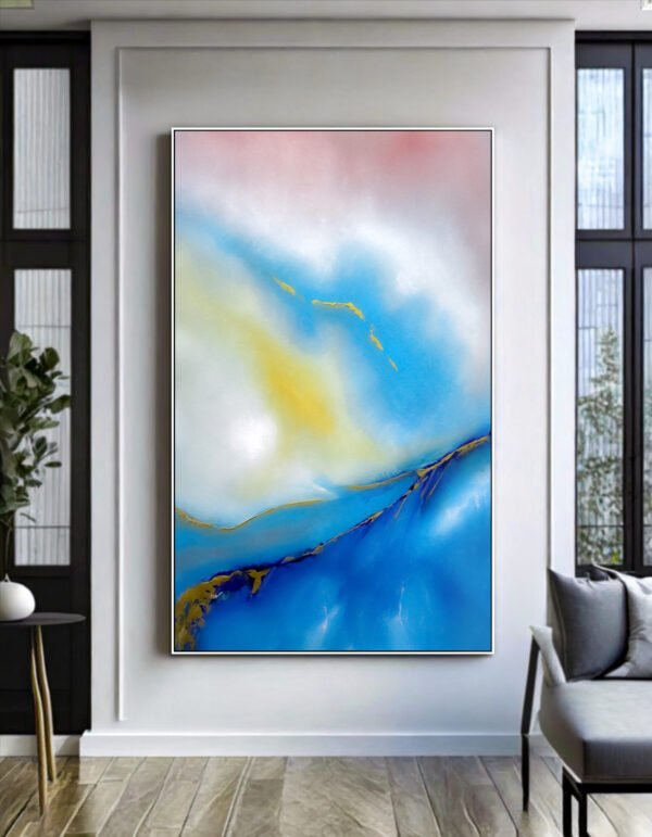 abstract canvas painting