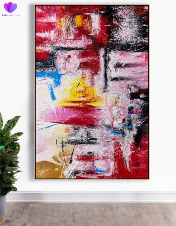 Painting abstract canvas